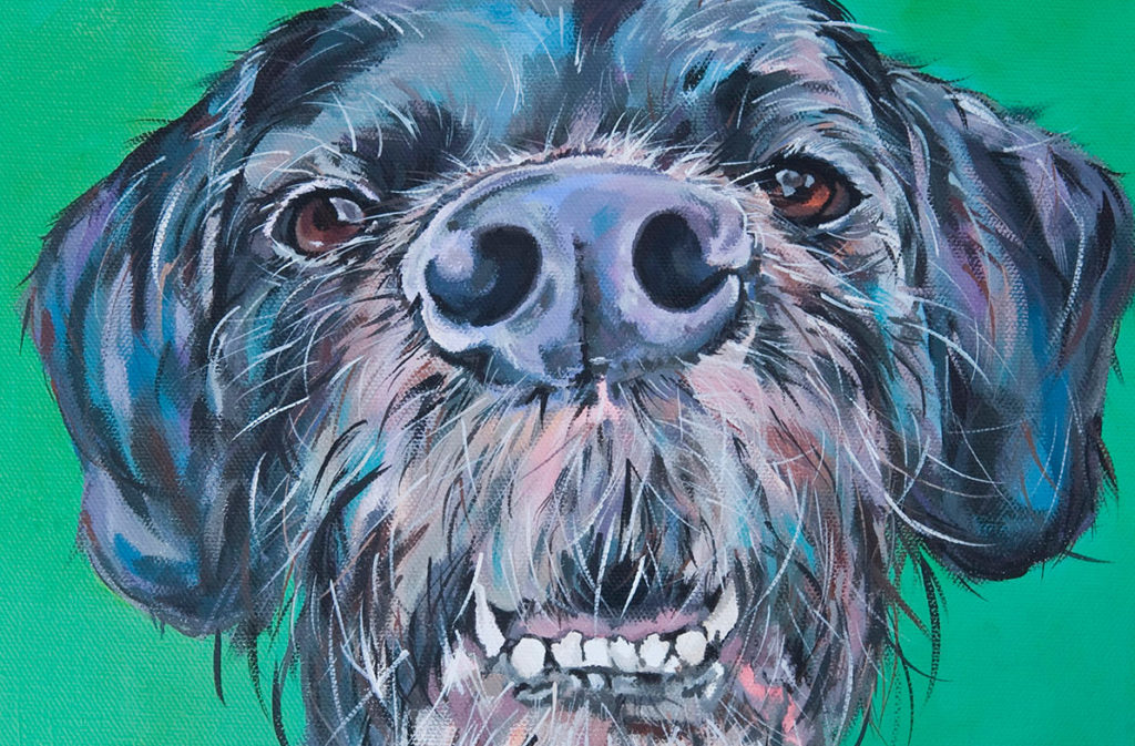 A dog portrait by Mary Butler