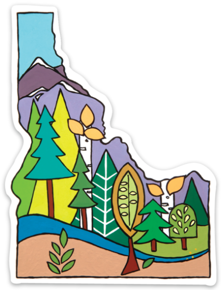 Idaho tree sticker